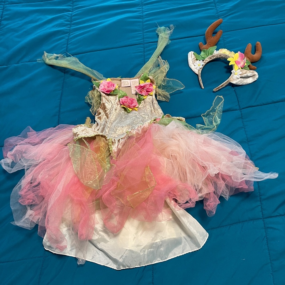 Girls fairy dust deer fairy costume M 5/6
